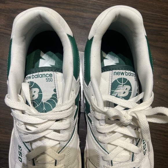 New Balance men’s 550 white green sneakers shoes (similar to Aime Leon Dore) 10 - Picture 6 of 7